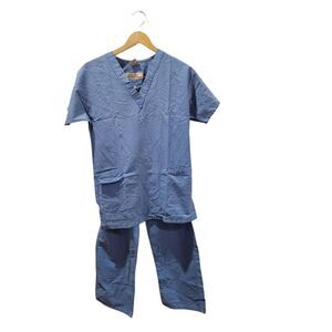 Blue unisex Scrub Set